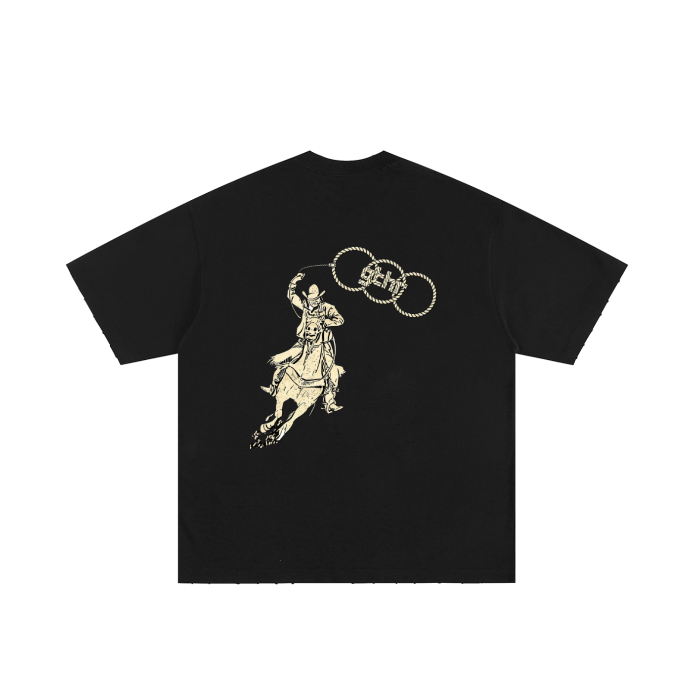 Chase it - Heavyweight Hand-frayed T-Shirt