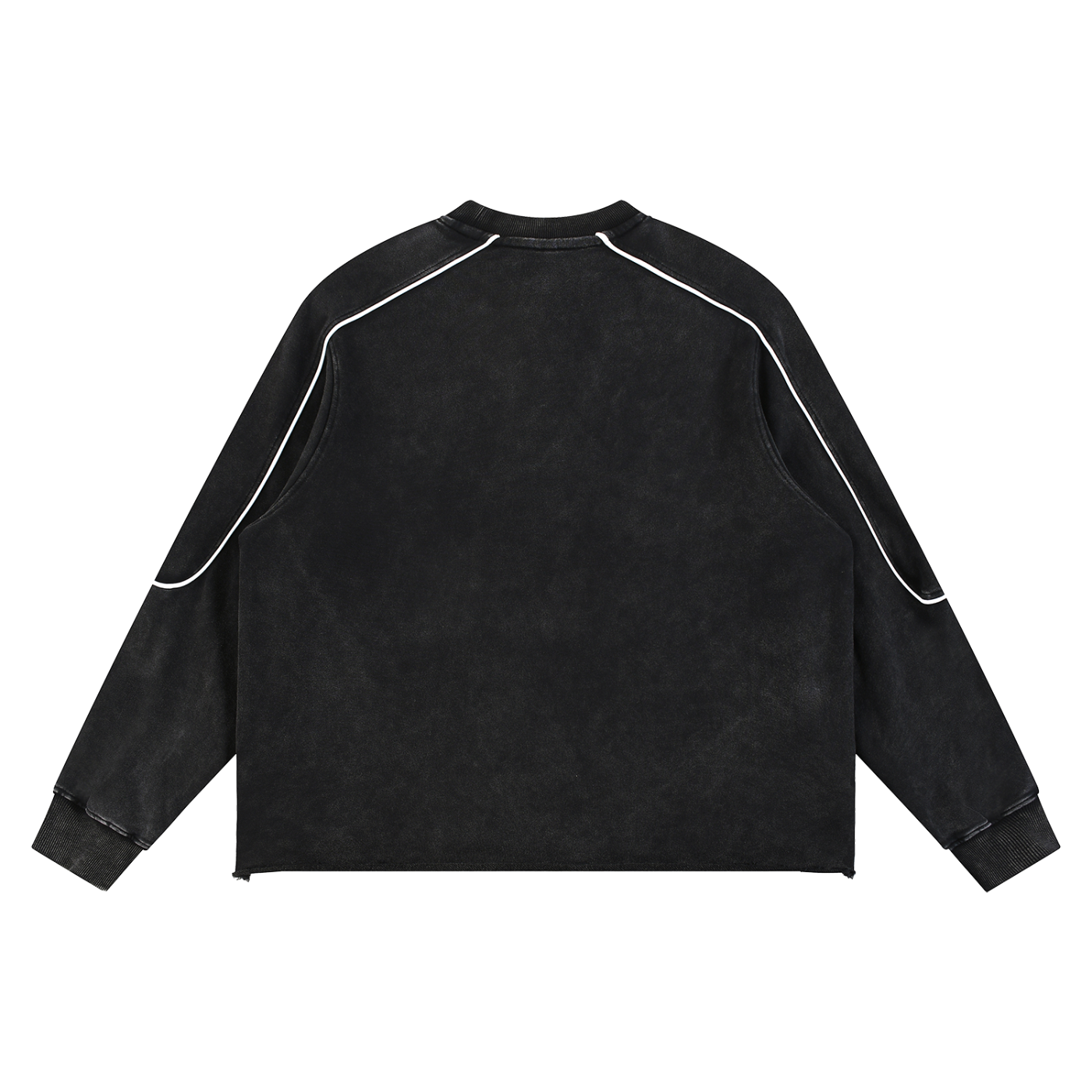 Mineral Wash Piping Raw Hem g long sleeve tee