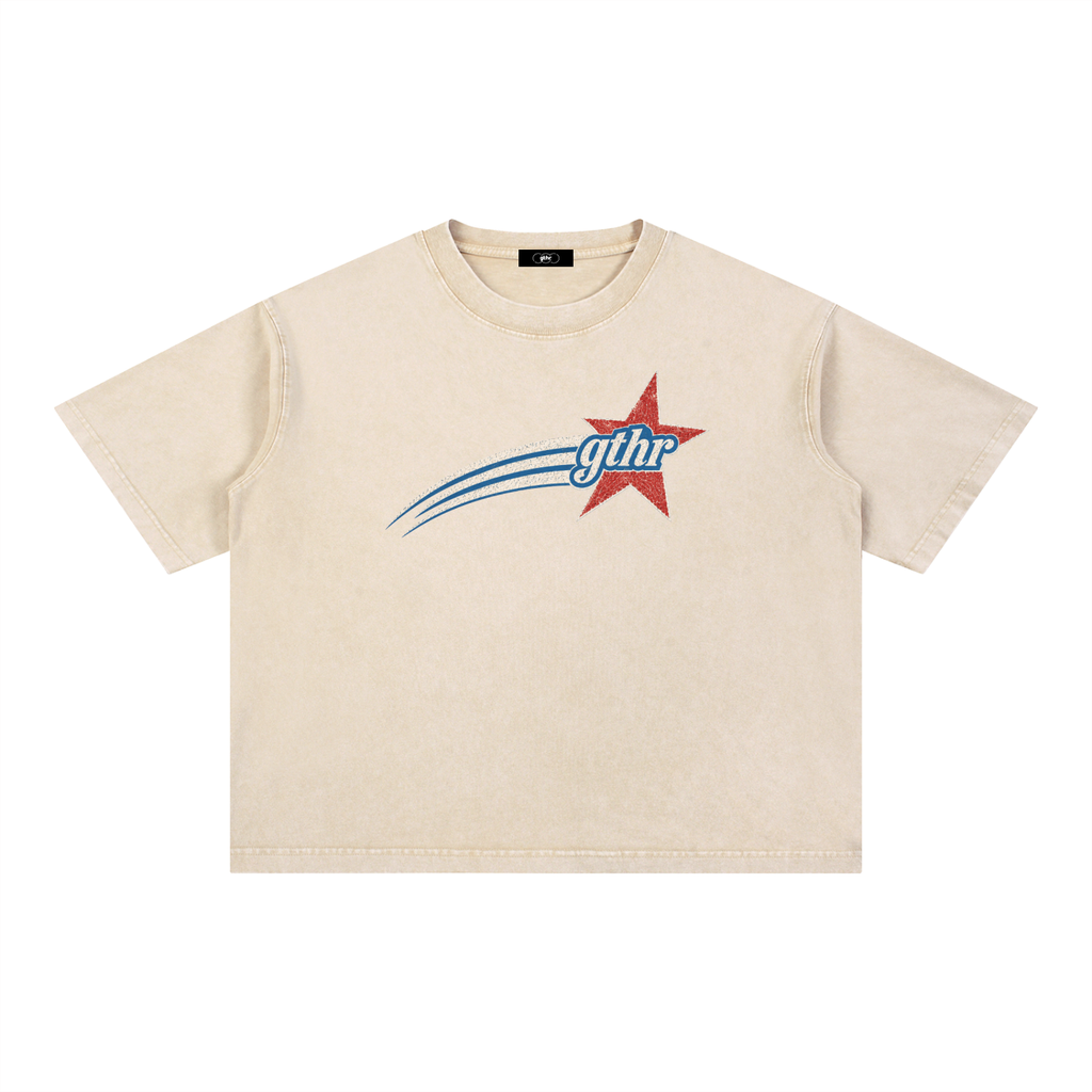 USA Mineral Wash Boxy Cotton T-Shirt