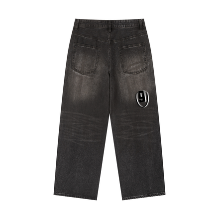 Vintage Wash Heavyweight Denim Jeans