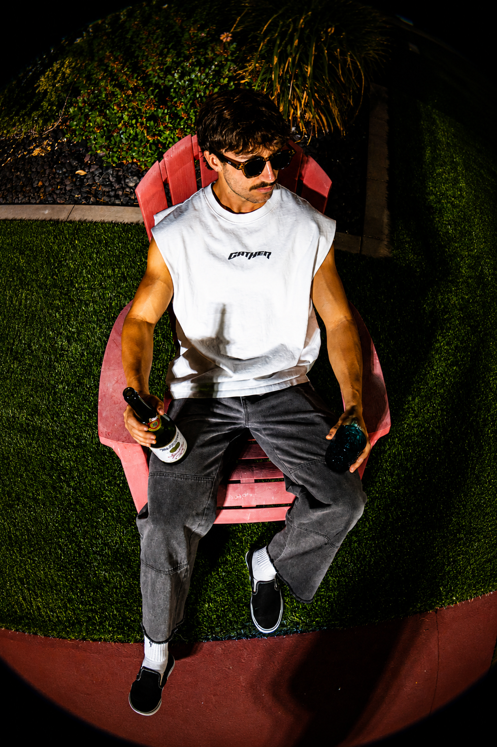 Archive 1998 - Raw Edge Cotton Tank Top
