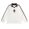 g COLLARED STRIPED LONG SLEEVE TEE