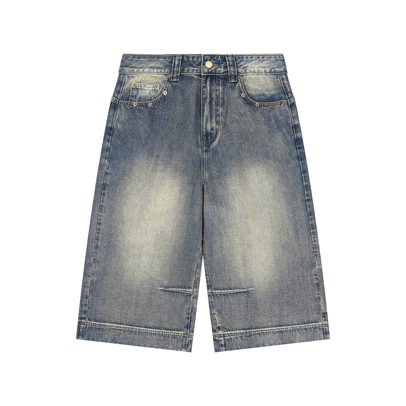 Archive 1998 - Vintage Wash Baggy Denim Shorts