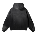 SPLATTERED CURSIVE HOODIE
