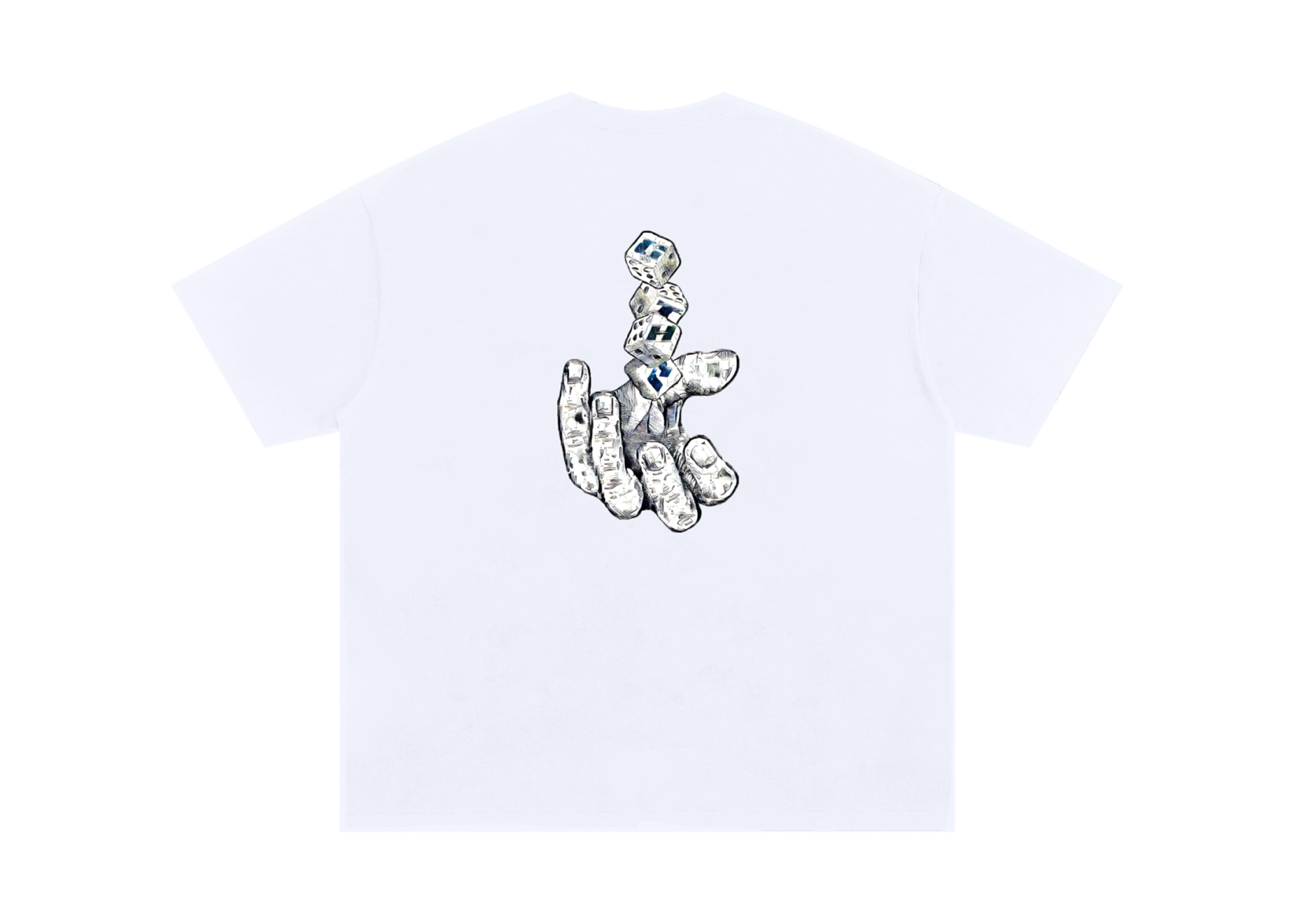 gthr dice tee (blue)