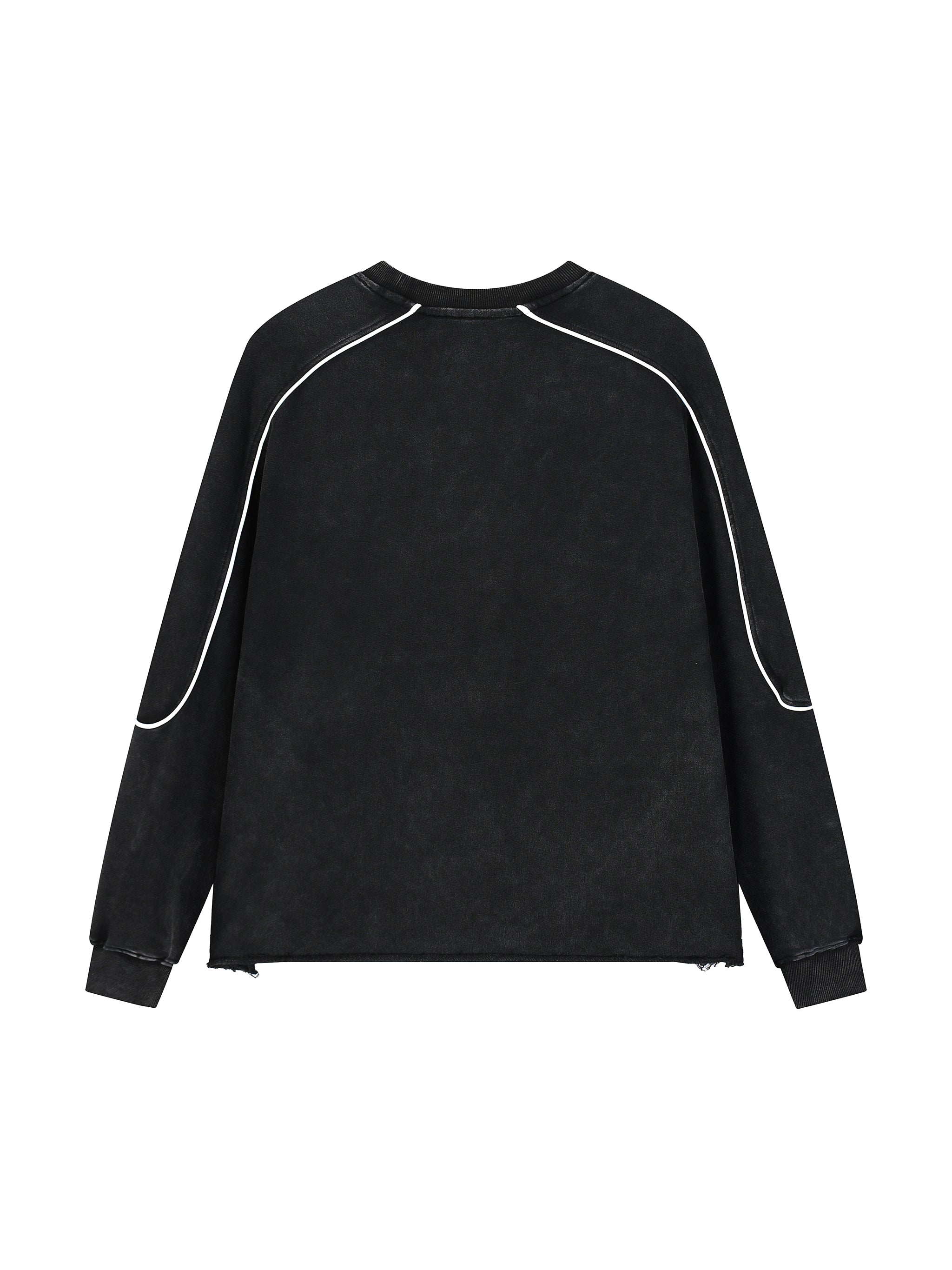 Mineral Wash Piping Raw Hem g long sleeve tee