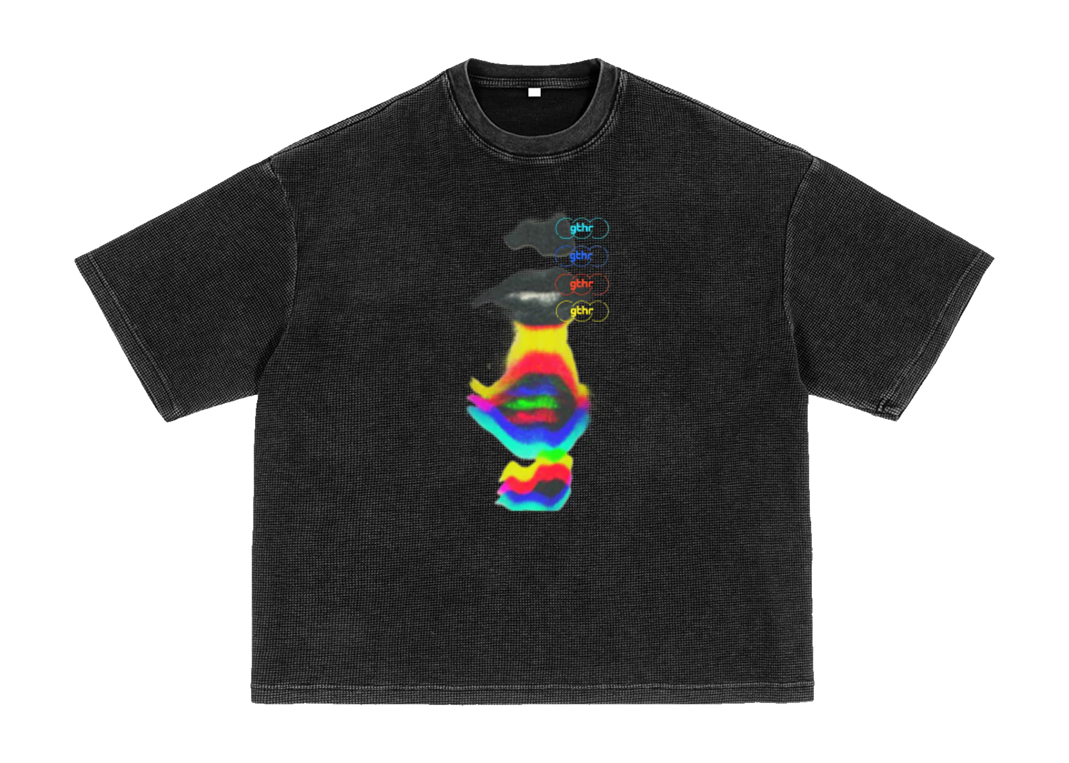 Waffle-Texture "still said" tee